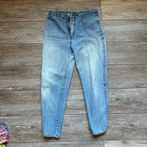 Vintage Rainbow Pinstripe Gitano High Waist Pinstripe Jeans